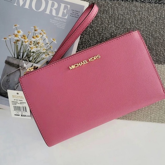 Michael Kors Jet Set Girls Medium Travel Duffle Bag + Wallet Set - Picture 5 of 6